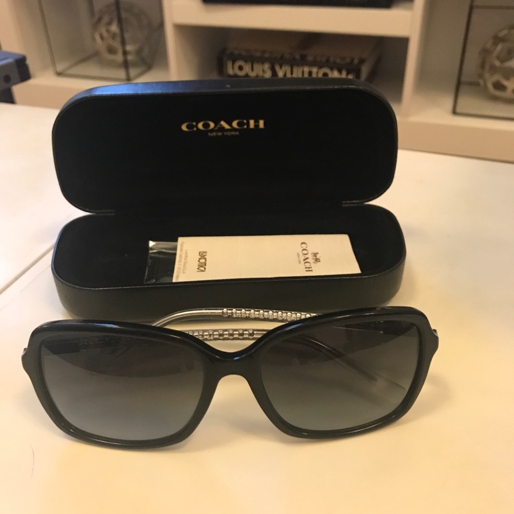 Brand new black coach sunglasses